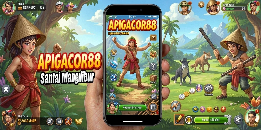 Tampilan gameplay APIGACOR88 yang penuh warna dan mendebarkan.