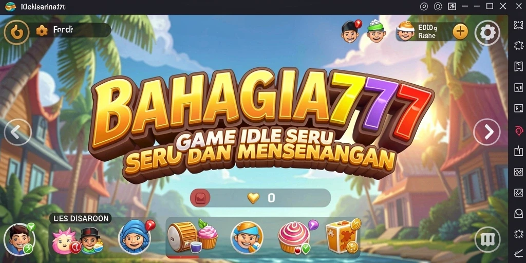 Tampilan gameplay BAHAGIA777 yang menyenangkan dan santai.