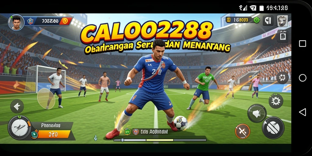 Tampilan gameplay menarik dari CALO288 yang memperlihatkan aksi olahraga.