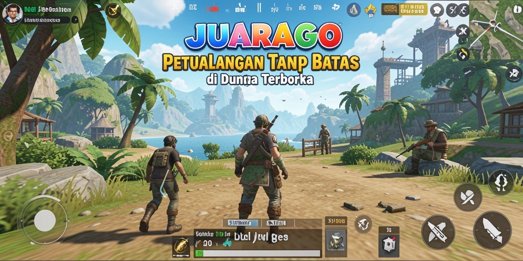 Gameplay seru di dunia terbuka JUARAGO yang mengesankan.