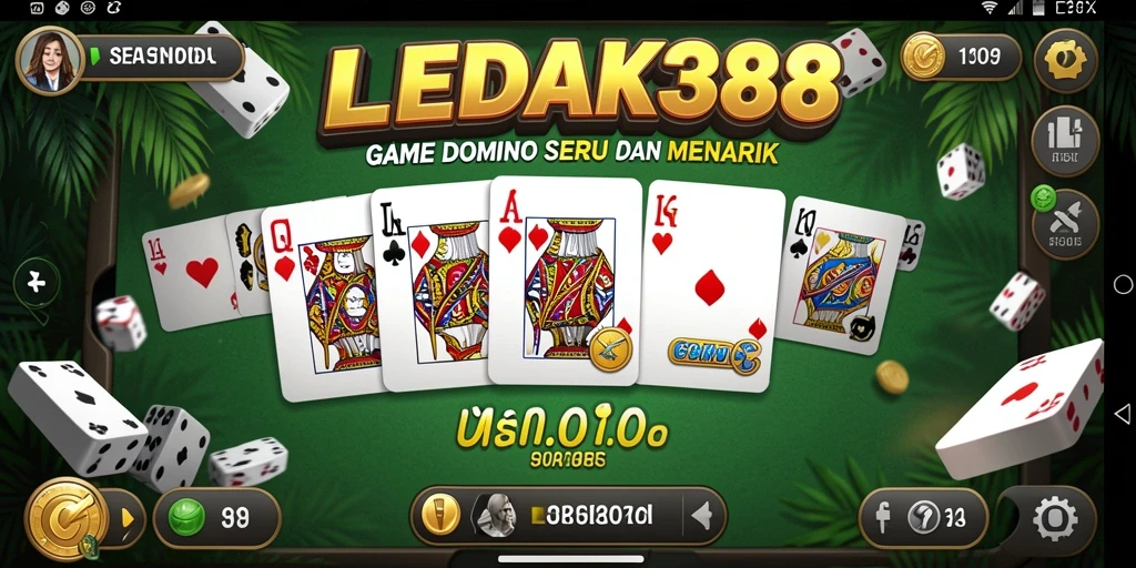 Tampilan menarik gameplay seru Domino di LEDAK388.