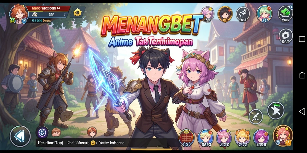 Screenshot MENANGBET menampilkan aksi seru dalam dunia Anime.