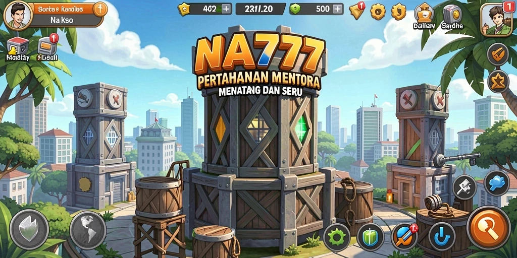 Tampilan gameplay yang menarik dan penuh aksi dalam NA777.