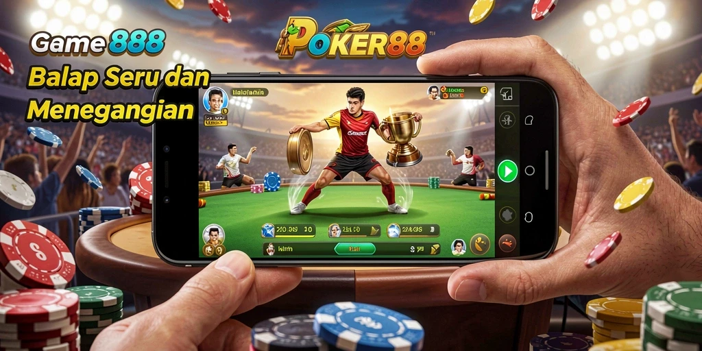 Tampilan gameplay POKER88 yang menegangkan dan penuh aksi.