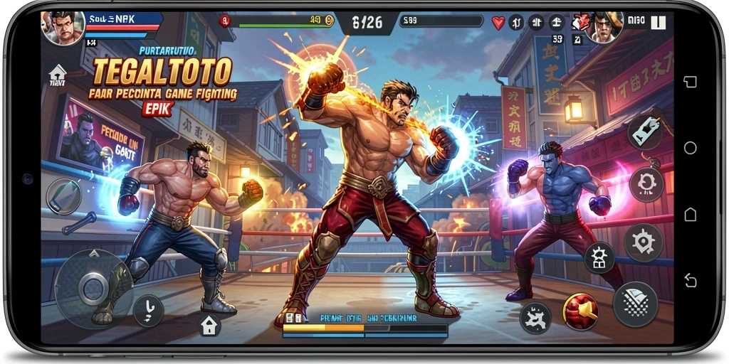Gameplay TEGALTOTO yang seru dengan pertarungan yang intens.