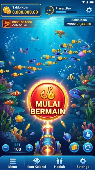 Tampilan aplikasi fatcai99 yang mudah digunakan.